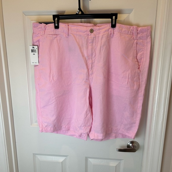 NWT RALPH LAUREN MENS LINEN COTTON BLEND PINK SHORTS SIZE 42 - Picture 1 of 12